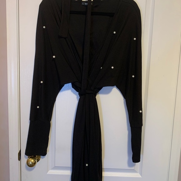 Long sleeve black dress - Picture 2 of 2